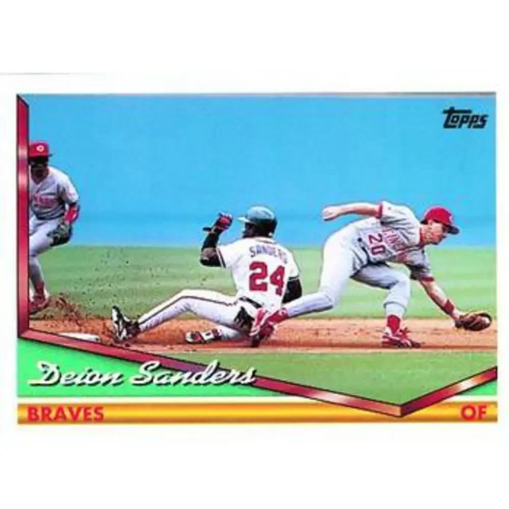 1994 Topps Deion Sanders # 375 Atlanta Braves